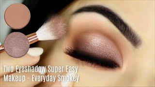 Beginners Eye Makeup Tutorial Using One Matte and One Metallic | How To Apply Eyeshadow