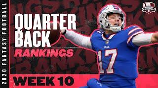 2020 Fantasy Football Rankings - Top 20 Quarterbacks in Fantasy Football - Week 10