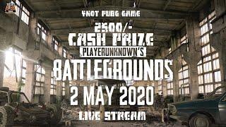 YPG 2500/-CASHPRIZE TOURNAMENT PUBGMOBILE 2MAY2020 LIVESTREAM #SQUADMATCH #WINNERWINNERCHICKENDINNER