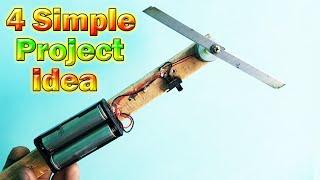 4 Simple Project Easy idea in Summer Holiday || Top 4 Easy best Electronics Science Project idea