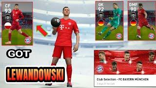 Got LEWANDOWSKI from FC BAYERN MÜNCHEN club selection Pack Opening | PES 2020 Mobile
