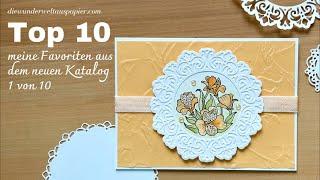 1. Projekt | Top 10 aus dem neuen Katalog | Muttertagskarte selber basteln | mit Stampin‘ Up! Sets