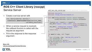 Programming for Robotics, Lecture 4: Services, Actions, Debugging and ROS 2