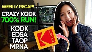 KODAK Stock Top Runner $KODK $EDSA $TAOP Day Trading Recap