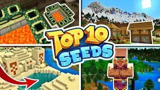 TOP 10 BEST NEW SEEDS For Minecraft Bedrock Edition 1.17! (PE, Xbox, Playstation, Switch & W10)
