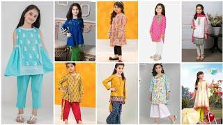 Trending top brand baby girl dress design mid summer || lawn cotton summer Eid baby dress designs