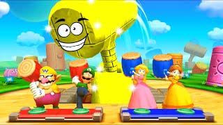 Mario Party The Top 100 Minigames Peach vs Wario vs Luigi vs Daisy Master