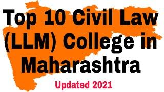 Top 10 Civil Law (LLM) College in Maharashtra  #llm #civillaw #law #college