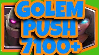 Trophy Push To 7100 | Best Golem Night Witch Deck | Top 10K Season Finish & NEW PB! (Clash Royale)