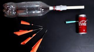 Powerful Air Gun Using Plastic Bottle - Homemade