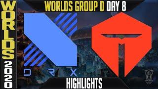 DRX vs TES Highlights | Worlds 2020 Group D Day 8 - LoL World Championship | DragonX vs Top Esports