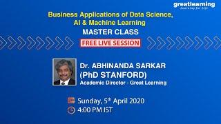 Register for Great Learning Masterclass with Dr Abhinanda Sarkar (PhD Stanford) | 5th April at 4 PM