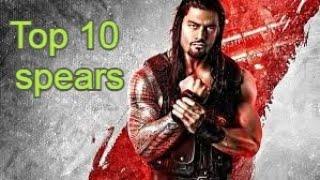 Top 10 Powerful Spears of Roman Reigns 2021 all wwe group