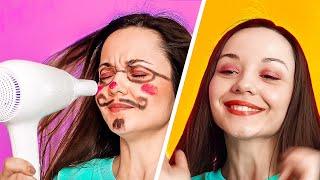 EASY BEAUTY HACKS FOR GIRLS! || Useful Beauty Routine Tips by 123 Go! Gold