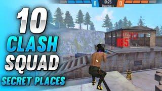 TOP 10 CLASH SQUAD SECRET PLACE FREE FIRE | FREE FIRE TIPS AND TRICKS PART -(26)