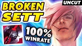 SETT JUNGLE IS DISGUSTING ! 100% WIN RATE (8 GAMES) RANK 45! I CAN'T LOSE - Nightblue3 Full Gameplay