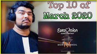 INDIAN GUY REACTION EUROVISION 2020 TOP 10 OF MARCH 2020