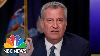 Bill de Blasio Gives Update On New York City Coronavirus Cases | NBC News (Live Stream Recording)