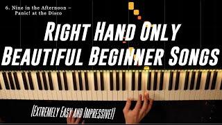 Top 10 ONE HAND Beginner Piano Pieces (Beautiful!)