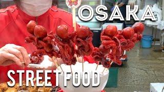 Street Food Tour of Kuromon Market in Osaka Japan