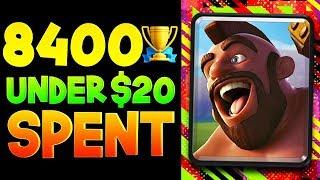 HE SPENT $20 ON 1 DECK & REACHED 8,400 TROPHIES!