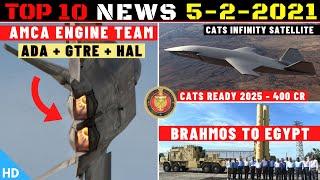 Indian Defence Updates : AMCA Engine Team,SHADE For Navy,BrahMos To Egypt,CATS By 2025,AS565 Lease