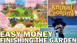 Easy Money & Best Tarantula Method, & Finishing The Garden In Animal Crossing New Horizons!