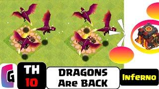BLOOMBERG STUDENTS | Legend TH10 Dragon War Attack Strategy | 3 Star TH10 War Base Link