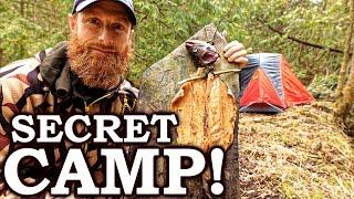 STEALTH CAMPING like a CRIMINAL (in lock-down!) | Rock Cooked Fish