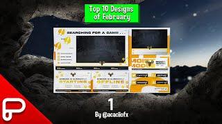 Top 10 Designs for the month of February!