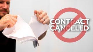 Construction contract canceled | Coffee Break Q&A #18