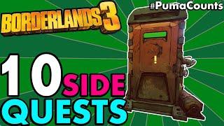 Top 10 BEST and MOST FUN SIDE QUESTS and SIDE MISSIONS in BORDERLANDS 3 (NO DLC) #PumaCounts