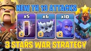 6 Max Yeti + 5 Bat Spell + 10 Bowler :: NEW TH13 WAR 3 STAR ATTACK STRATEGY 2020 | Clash Of Clans