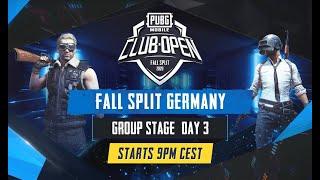 [DE] PMCO Germany Group Stage Day 3 | Fall Split | PUBG MOBILE CLUB OPEN 2020