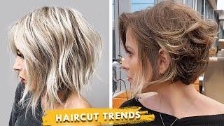 Trendy Short Haircut Tutorial For Over 40 | Top 10+ Bob Hairstyle & Hair Color Transformation