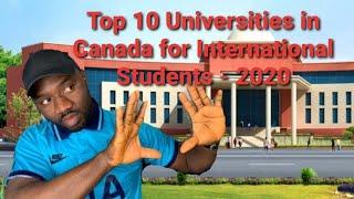 Top 10 Universities in Canada for International Students - 2020