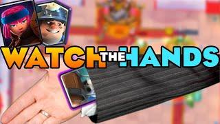 TOP 500 LADDER on HAND CAM | Clash Royale