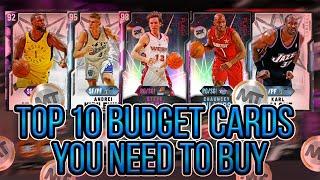 TOP 10 BUDGET CARDS UNDER 25K! BUDGET BALLERS NEED THESE CARDS! (NBA 2K20 MYTEAM)