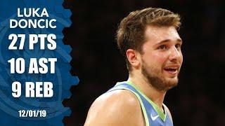 Luka Doncic drills 3 over LeBron, nearly records triple-double vs. Lakers | 2019-20 NBA Highlights