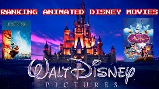 Ranking Disney Animated Movies on Tier Chart | Top 10 Disney Animated Movies