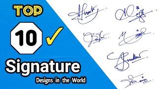 ✔️ Top 10 Signature Designs in the World | Signature Style Of My Name