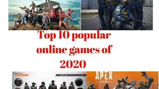 Top 10 popular online games of 2020 and it's information