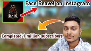 Total Gaming Face Reavel on Instagram,Free Fire Gamers Zone completed 1 million subscriber,Dev alone