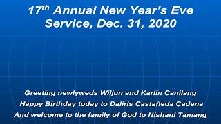 17th Annual New Year's Eve Service, December 31, 2020 (Los Angeles, CA)