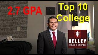 2.7 High school GPA to Top 10 College Program