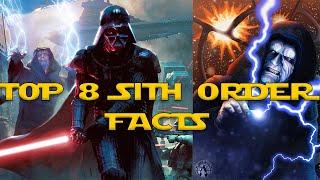 Top 8 Facts about THE SITH ORDER; Star Wars Canon!