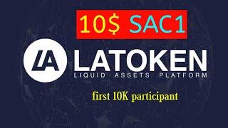 Latoken Airdrop 10$ SAC1 | first 10K participant | Rana Official