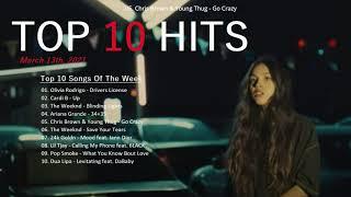 Top 10 Songs Of The Week March 13, 2021 - Billboard Hot 100 Top 10 Singles