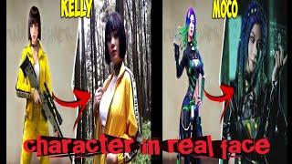 Free fire character in real face top #10 [p.x bro gaming]