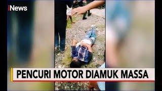 Pencuri Motor Diamuk Massa usai Berkasi di Parkiran Swalayan - Police Line 03/03